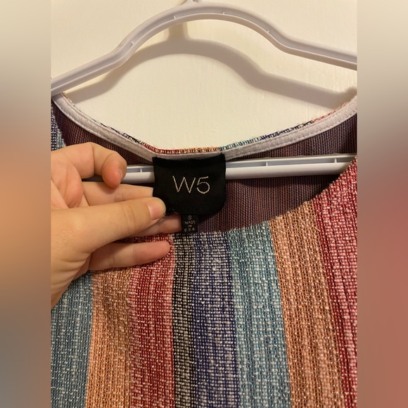 W5 Anthropologie Rainbow Tie Top Size S 🌈💕 - Picture 4 of 5